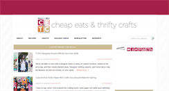 Desktop Screenshot of cheapeatsthriftycrafts.com