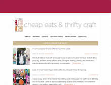 Tablet Screenshot of cheapeatsthriftycrafts.com